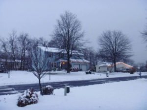 Nevando en New Jersey, Estados Unidos